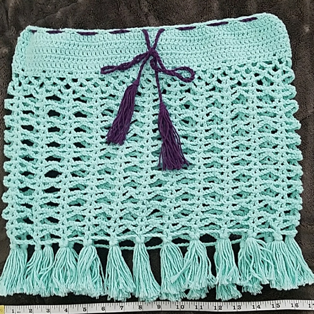 Beach crochet skirt